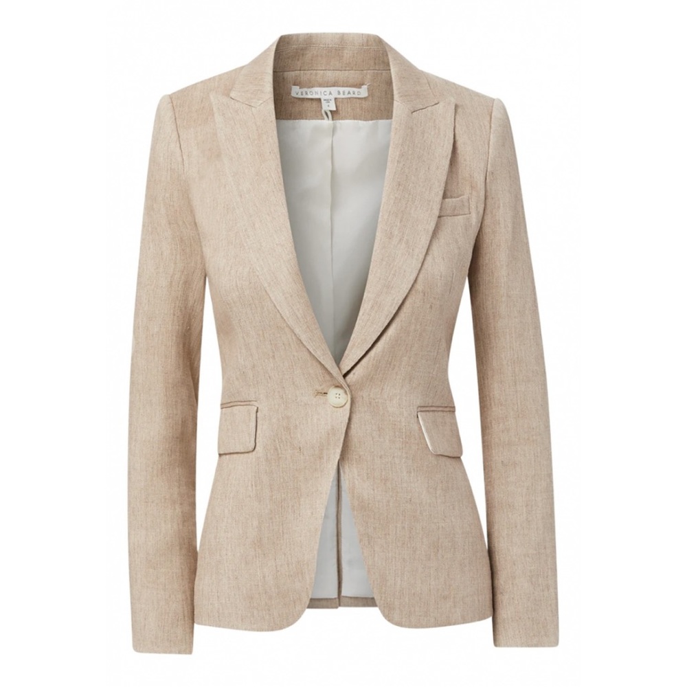 Veronica Beard Schoolboy Jacket Beige 10